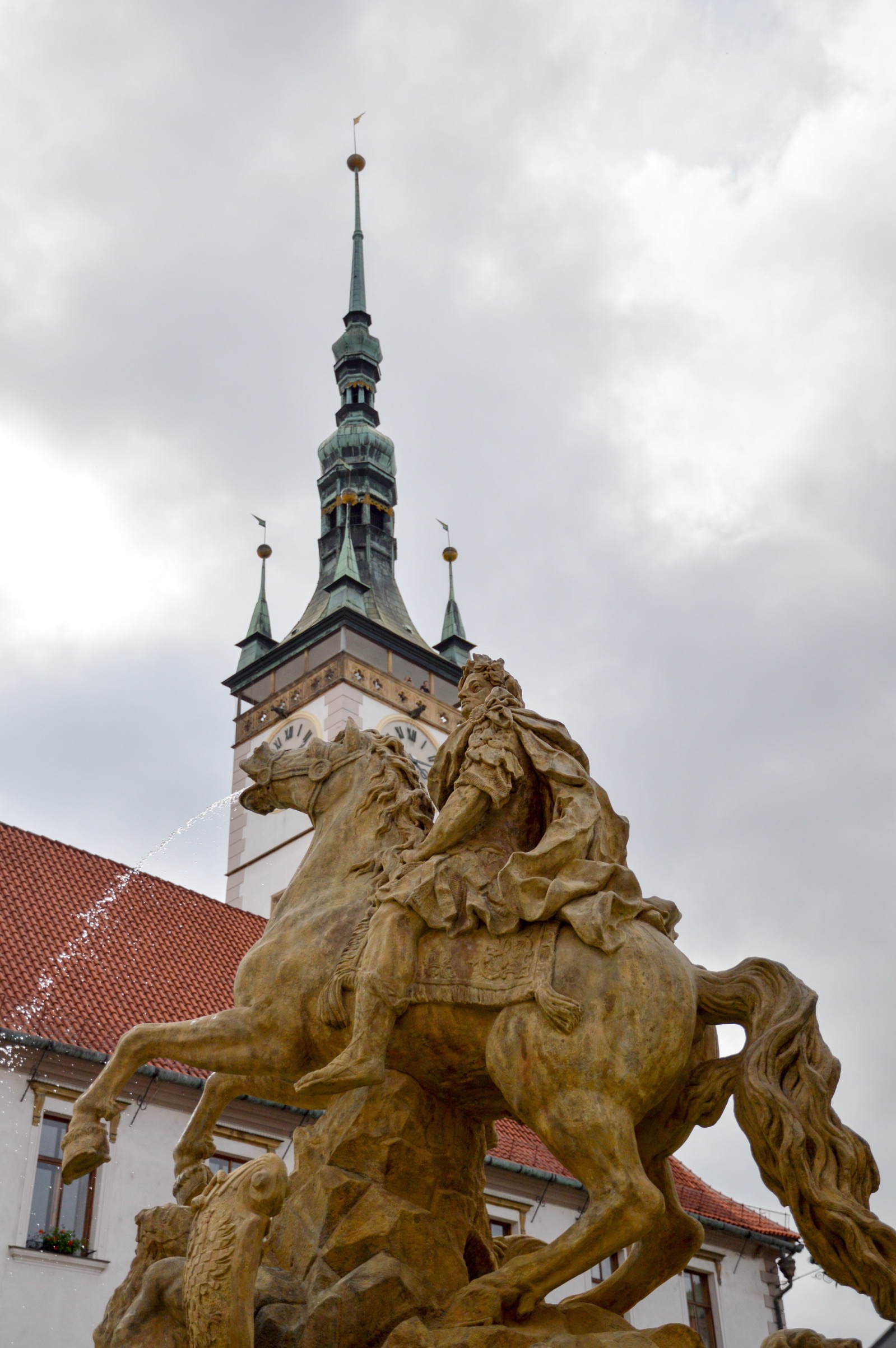 Olomouc, Czech Republic, Town Hall fountain
