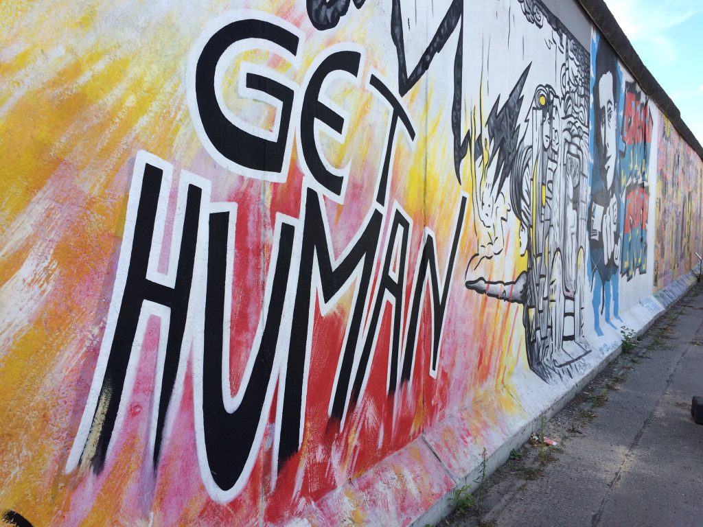Get Human, East Side Gallery, Berlin, Germany
