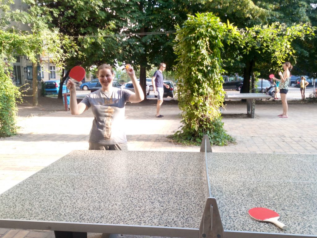 Ping pong in the park, Berlin, Germany