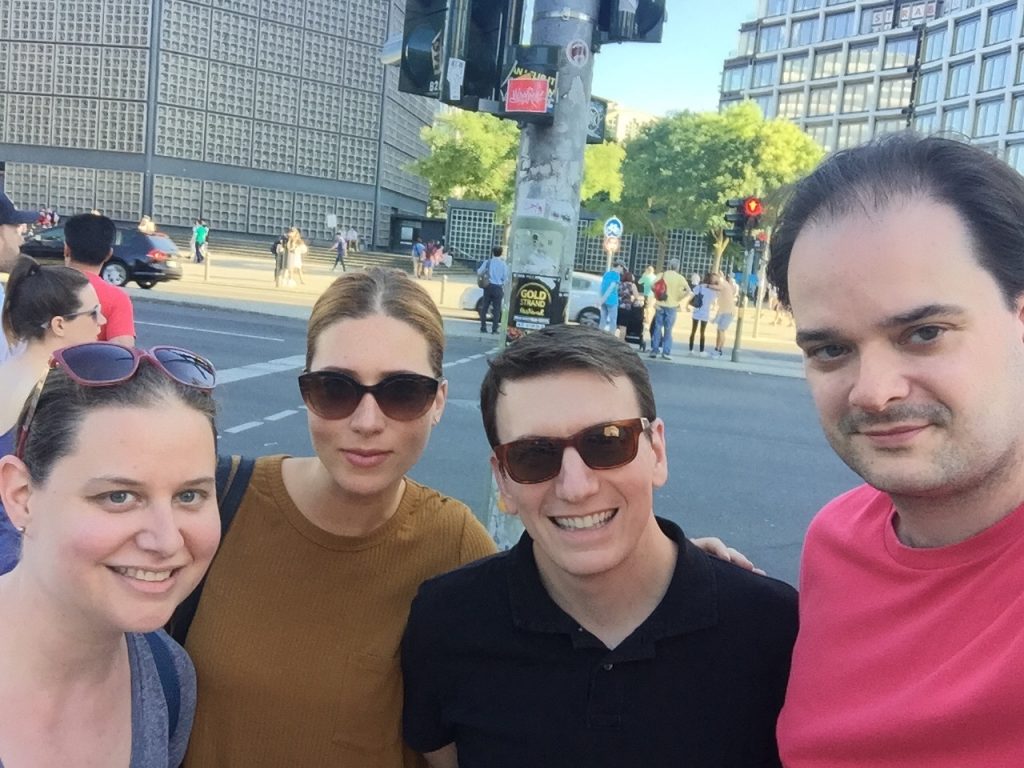 With friends in Berlin, Germany