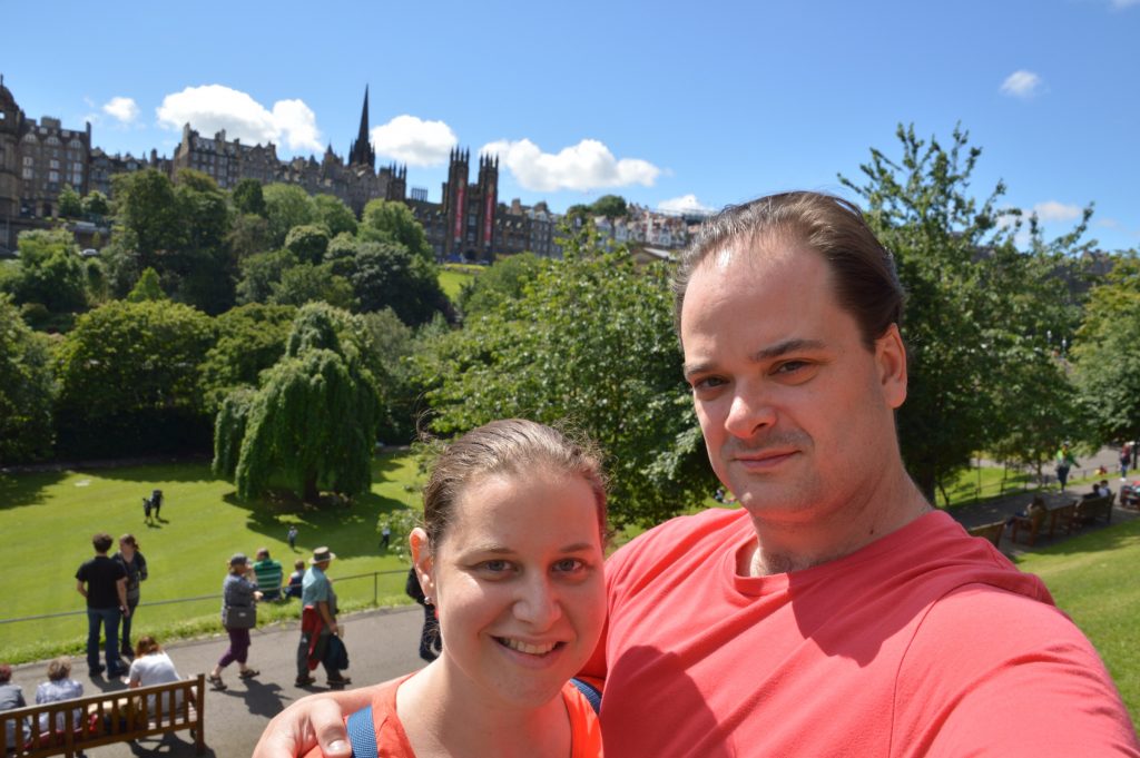 Old Town and Princes Street Garden, Edinburgh, Scotland