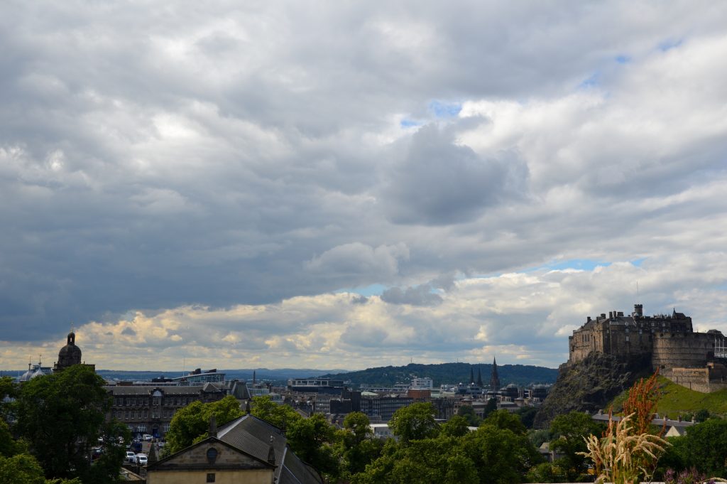 View of Edinburgh Castle from the National Museum of Scotland