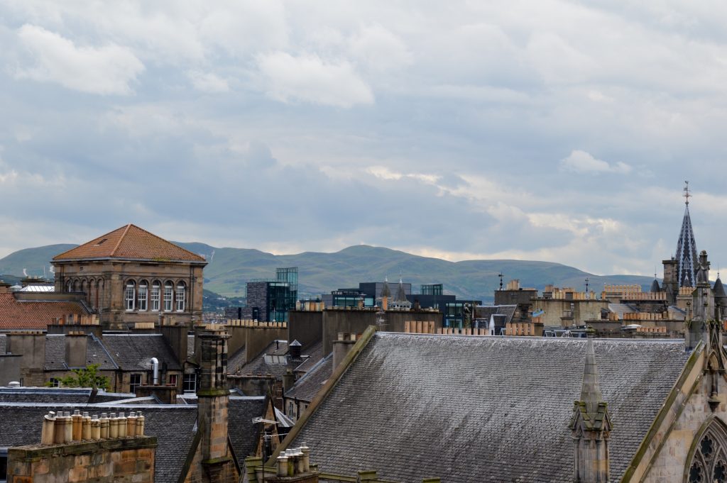 View from the National Museum of Scotland in Edinburgh