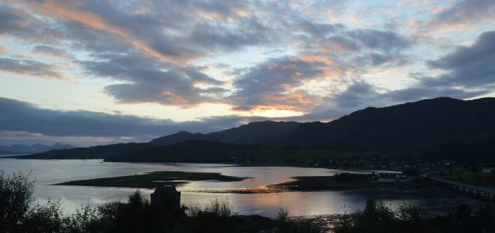Sunset over Eilean Donan Castle, Dornie, Scotland