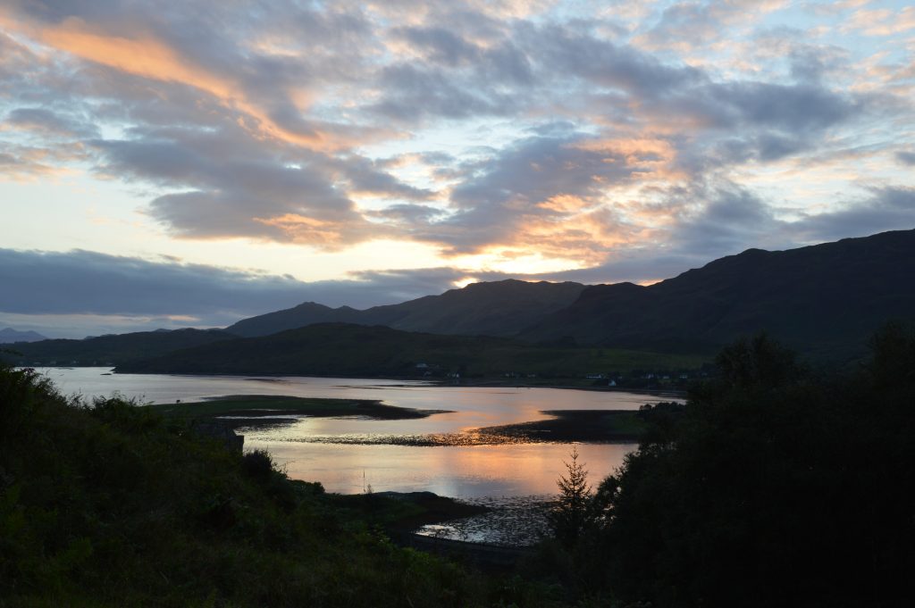 Sunset in Dornie, Scotland