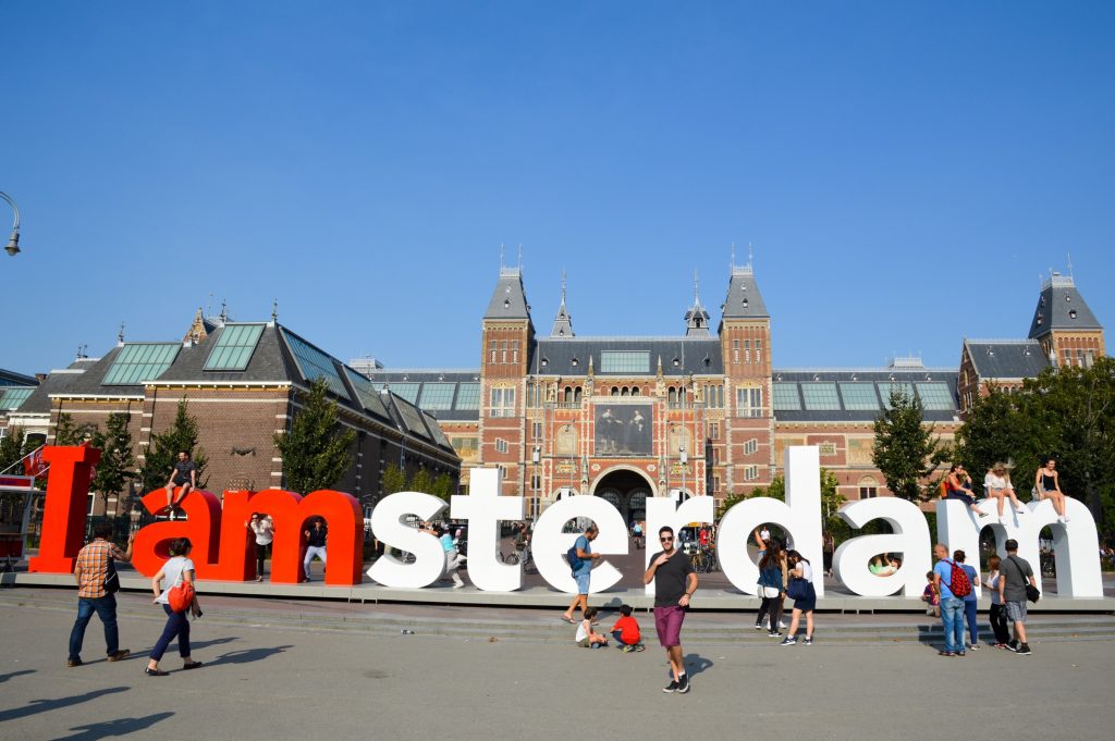 I Amsterdam sign, Rijksmuseum, Amsterdam, the Netherlands