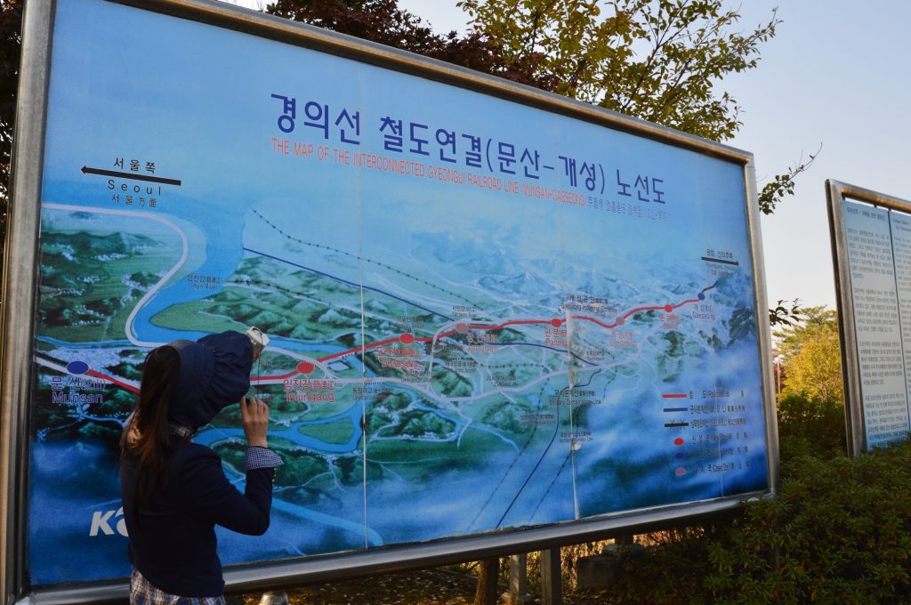 Original train route, Dorasan Station, DMZ