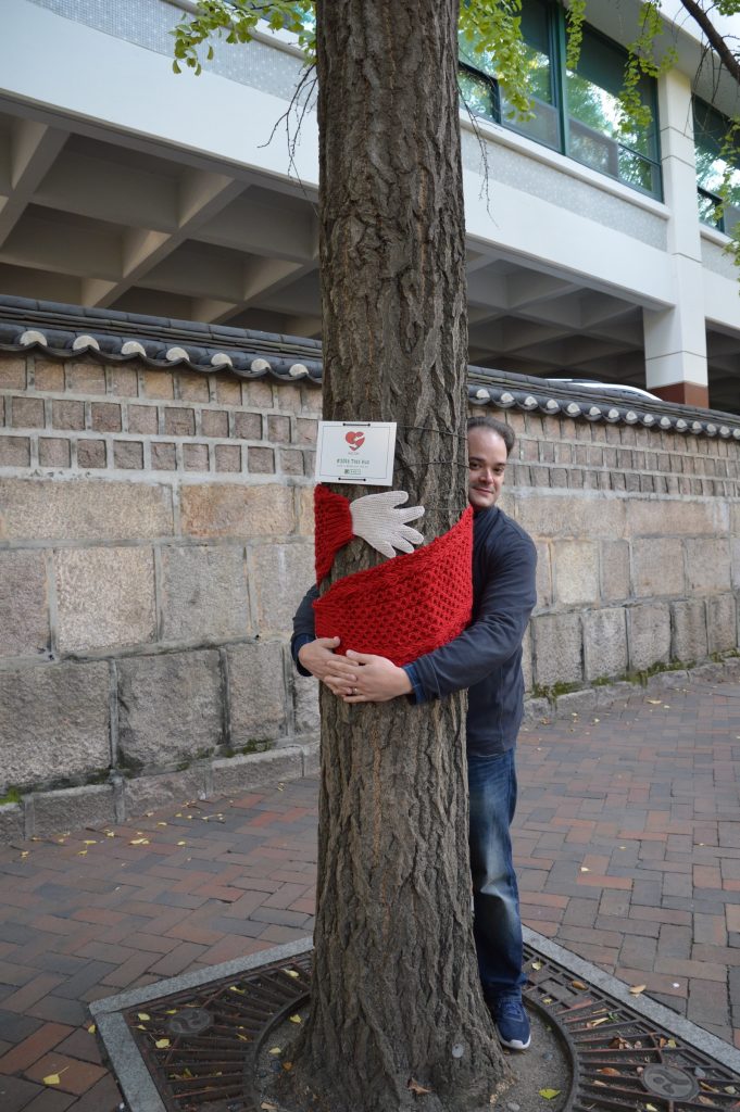 2016 Tree Hug on Deoksugung Palace Stone-wall Road, Seoul, South Korea