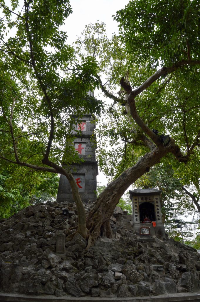 Shrine outside Ngoc Son Temple, Hanoi, Vietnam