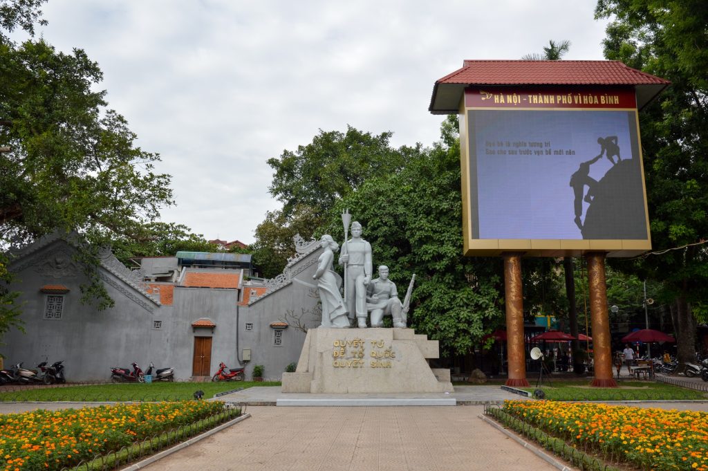 Statue near Hoàn Kiếm Lake, Hanoi, Vietnam