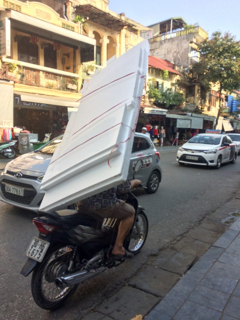 Motorbike with foam core, Hanoi, Vietnam