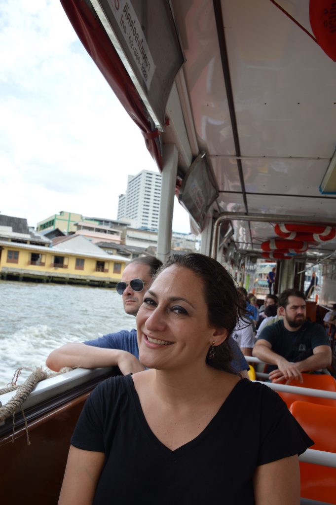 On the Chao Phraya Express Boat, Bangkok, Thailand