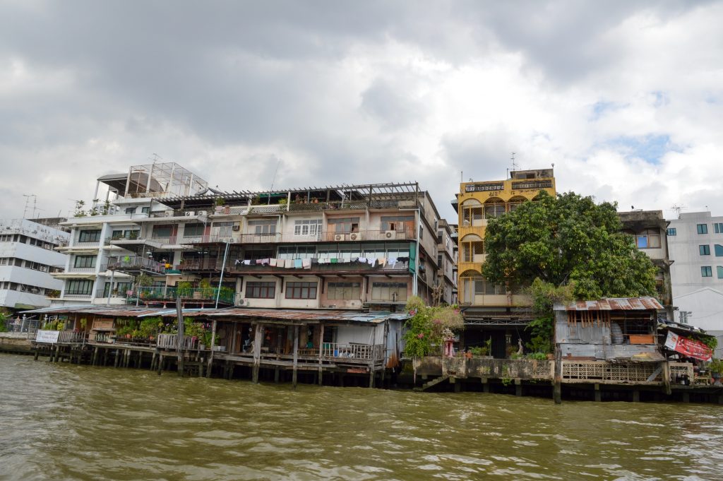 View from the Chao Phraya Express Boat, Bangkok, Thailand