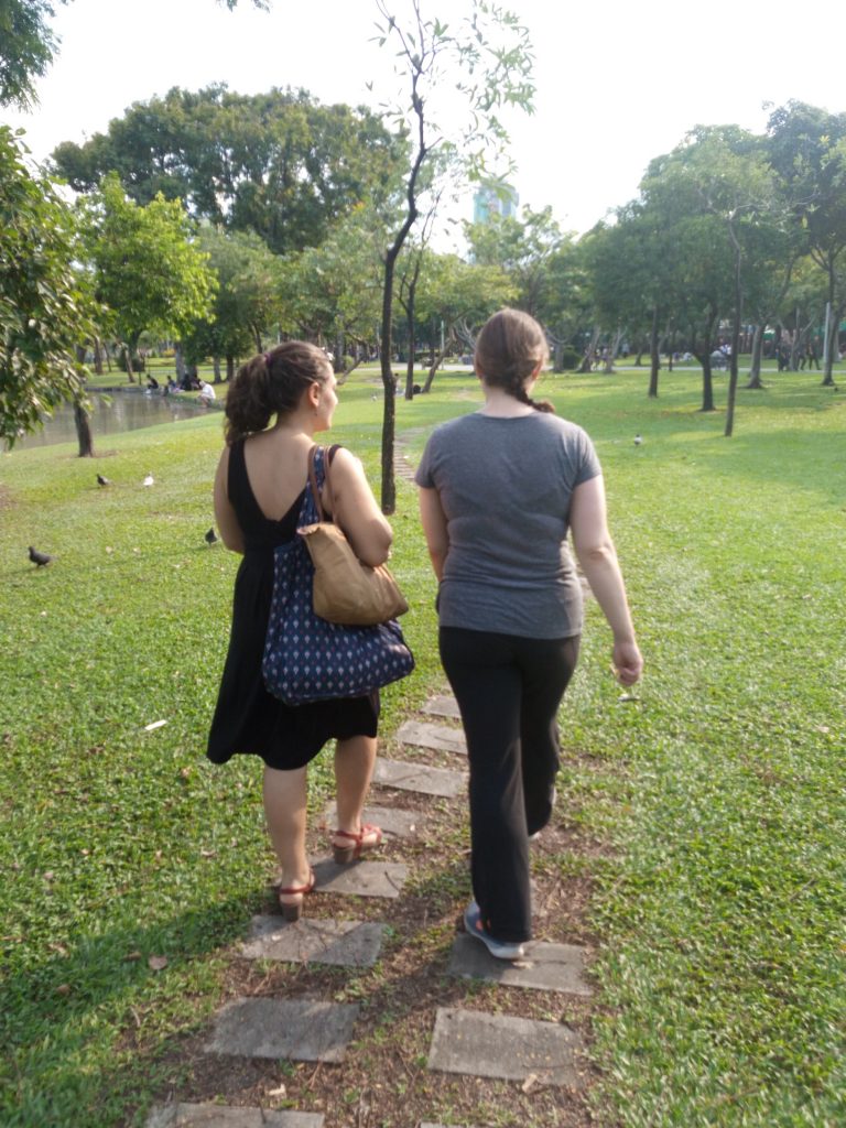 Walking in Chatuchak Park, Bangkok, Thailand