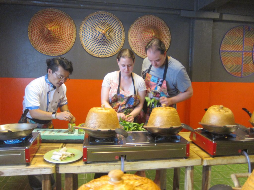 At Silom Thai Cooking School, Bangkok, Thailand