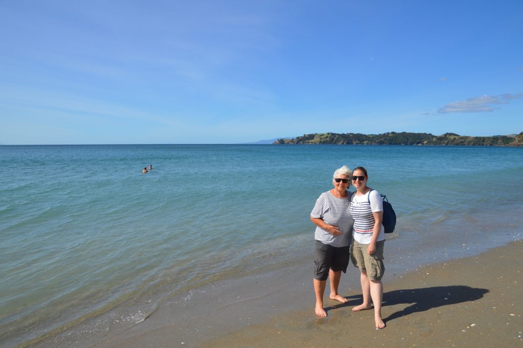 With Bronwyn on Waiheke Island, New Zealand
