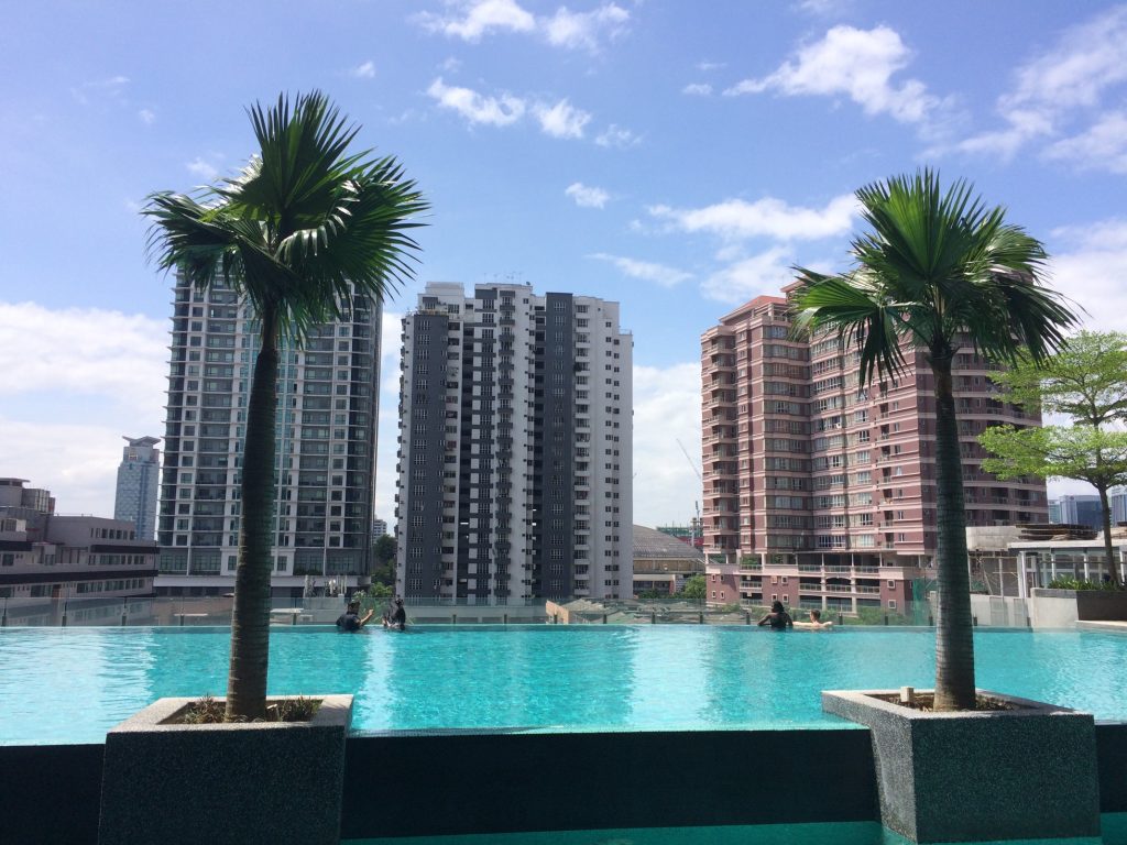 Pool view of Kuala Lumpur, Malaysia