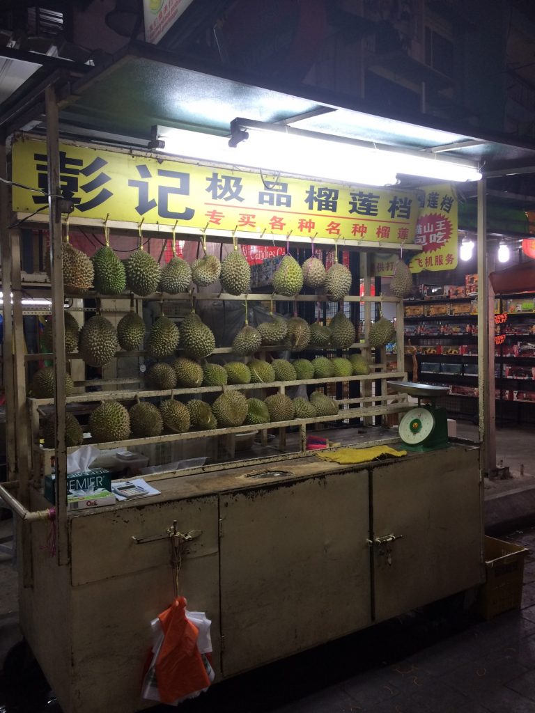 Durian, Jalan Alor Night Food Court, Kuala Lumpur, Malaysia