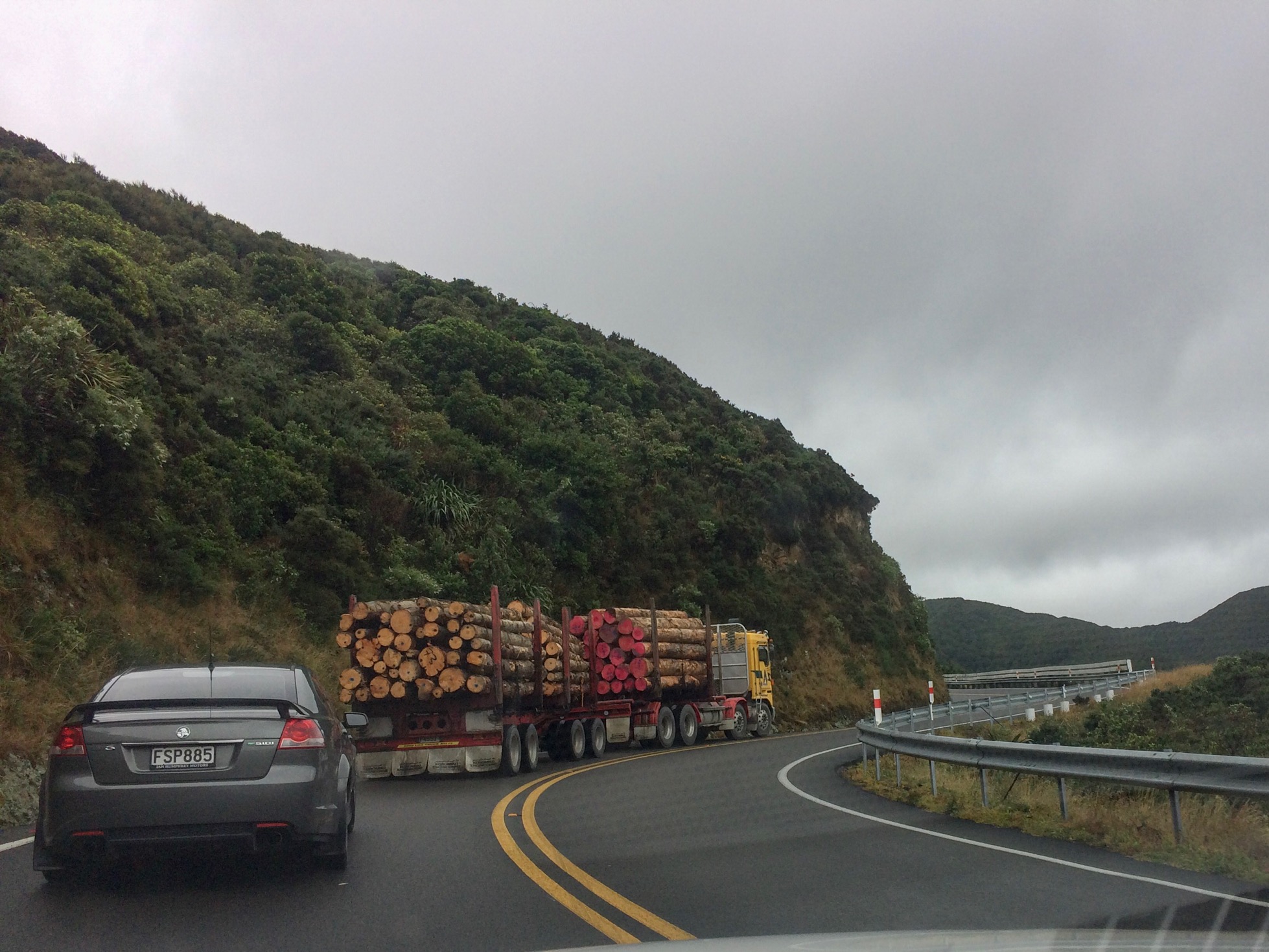 Driving from Martinborough to Wellington, New Zealand