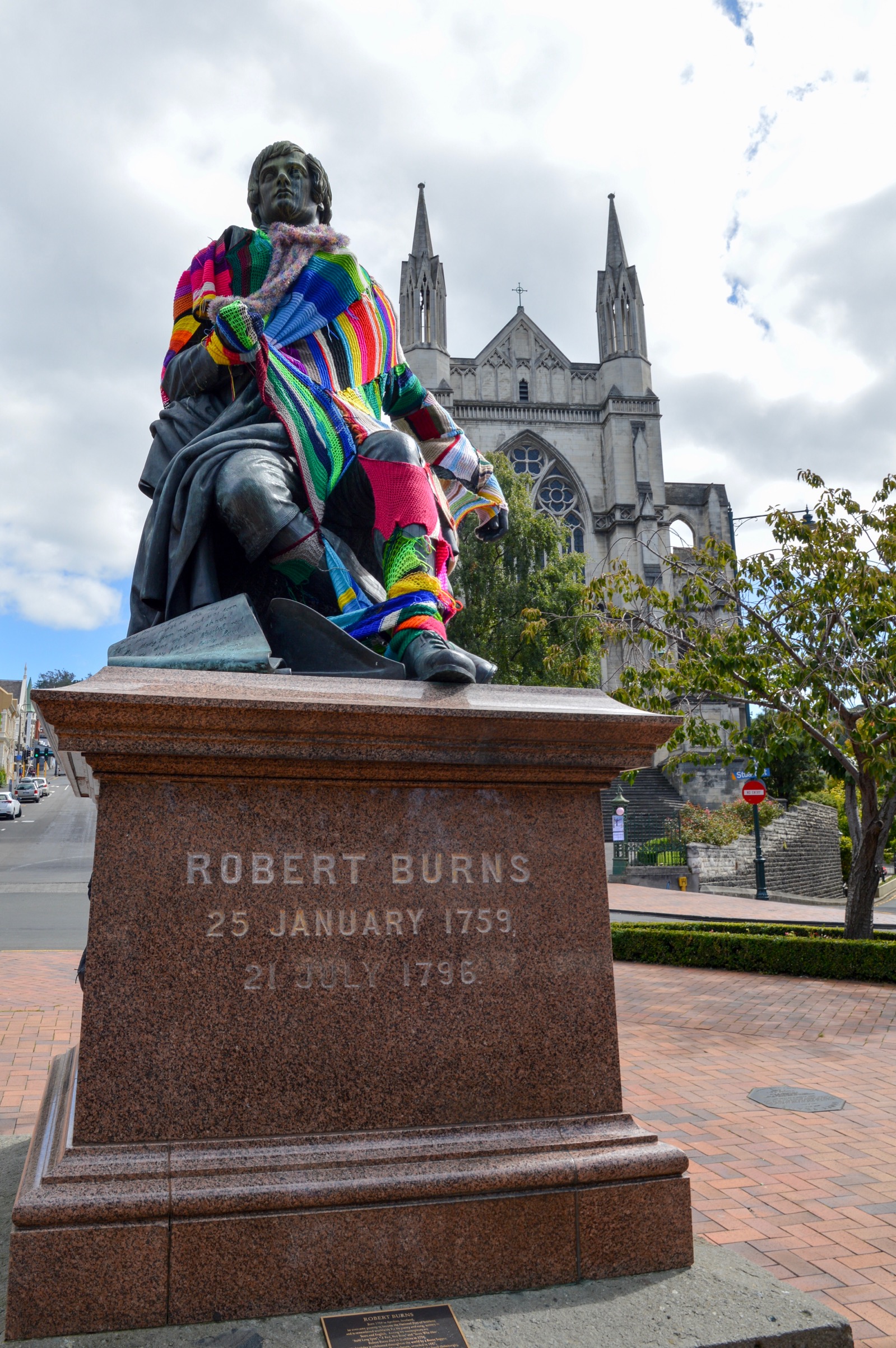 Robert Burns statue, Dunedin, New Zealand