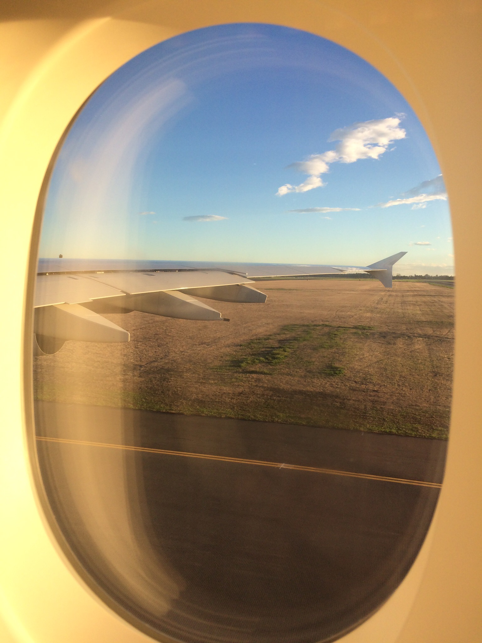 Flying out of Christchurch, New Zealand