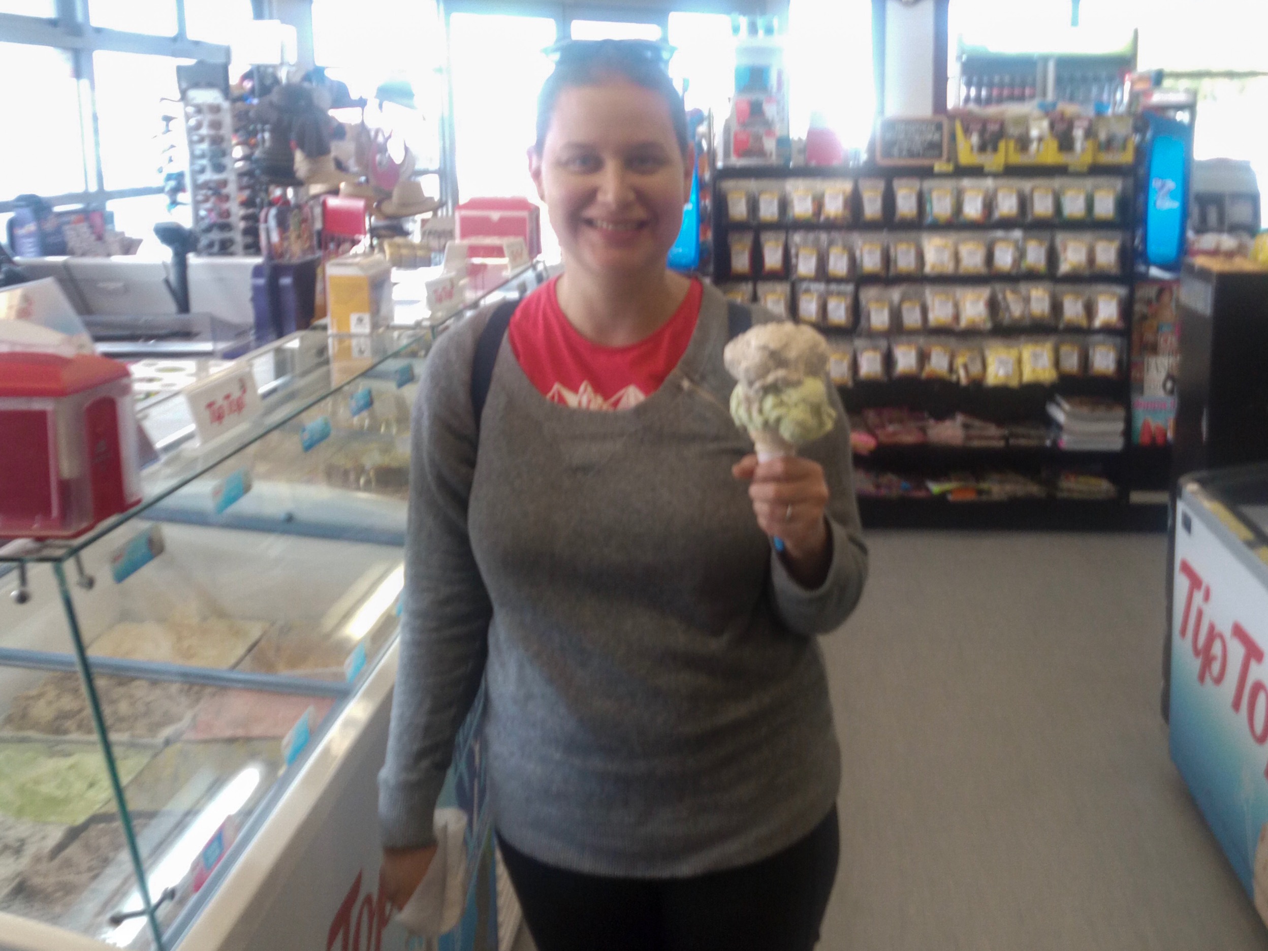 Ice cream from the Four Square, Hampden, New Zealand