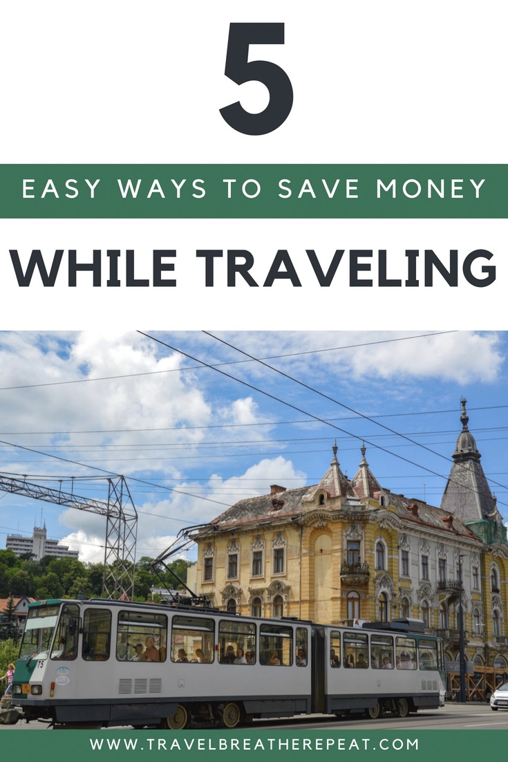 Easy ways to save money while traveling; #travel #budgettravel #savemoney