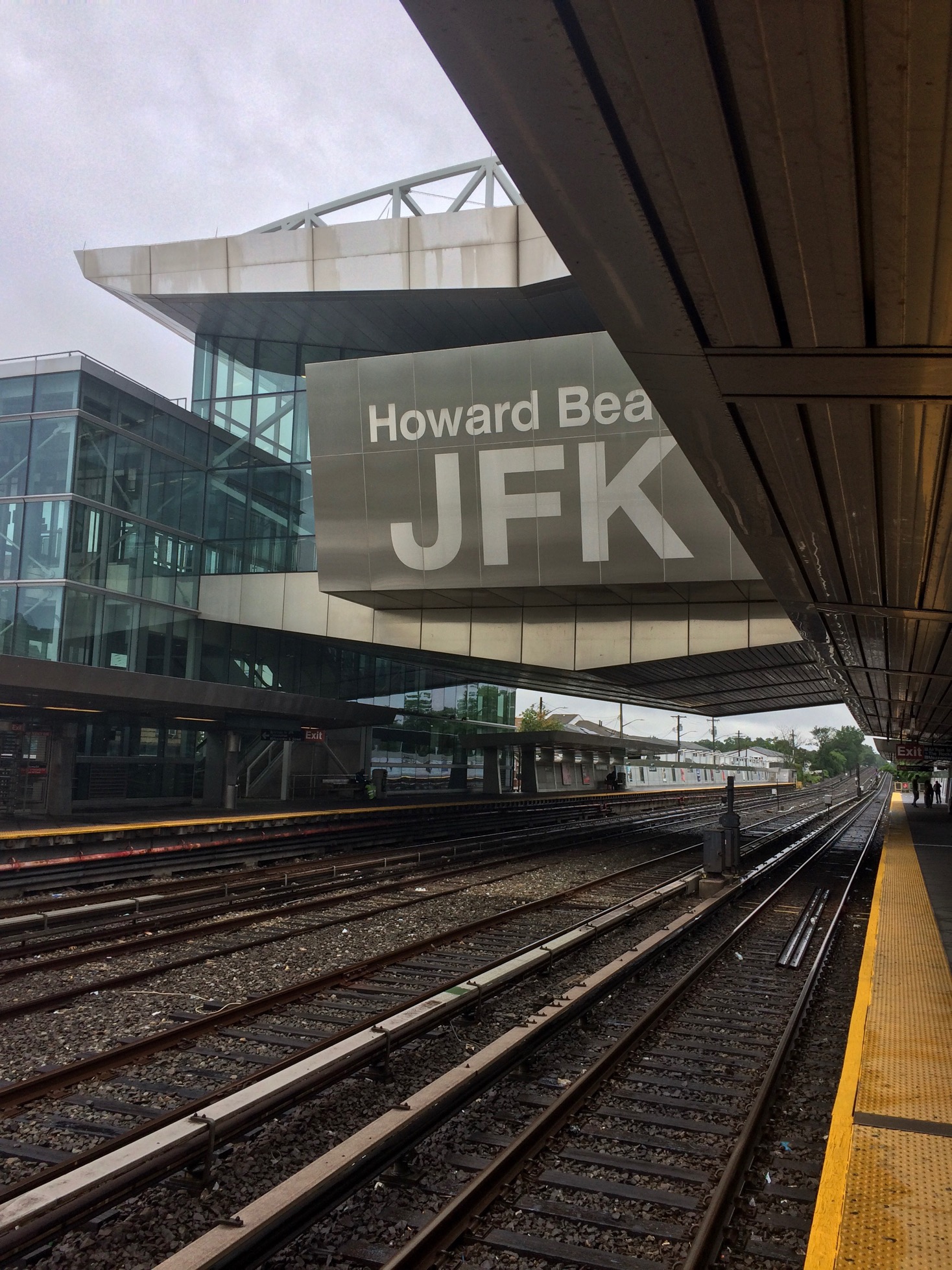 Subway home from JFK, New York, NY, USA