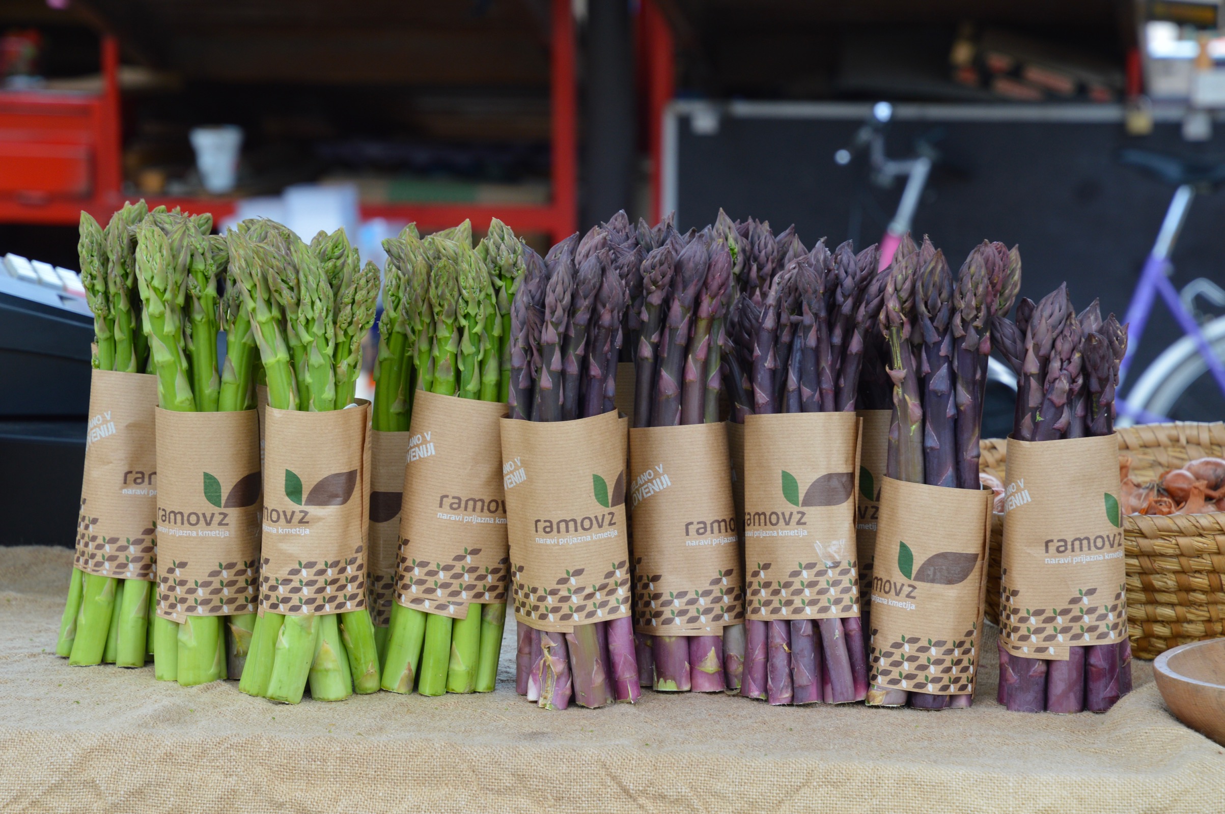 Asparagus, Central Market, Ljubljana, Slovenia