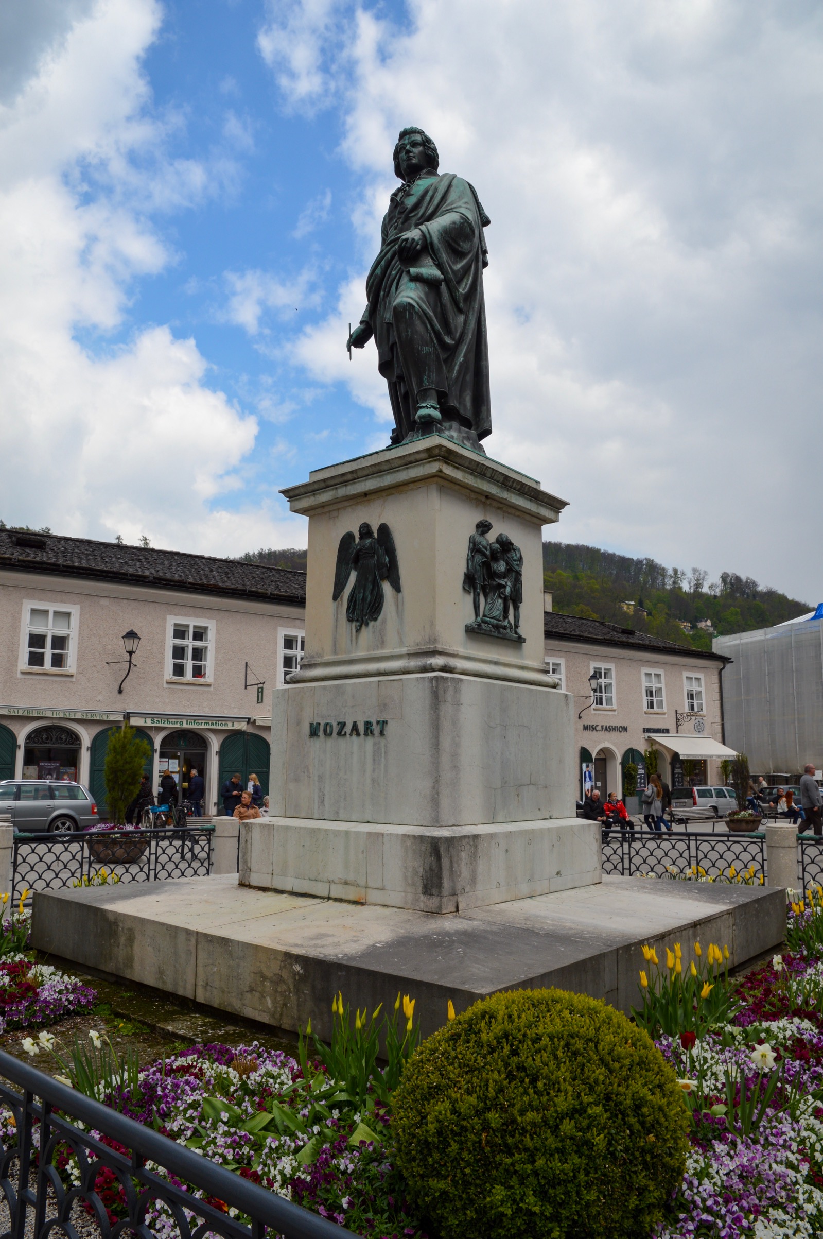Mozart statue, Salzburg, Austria