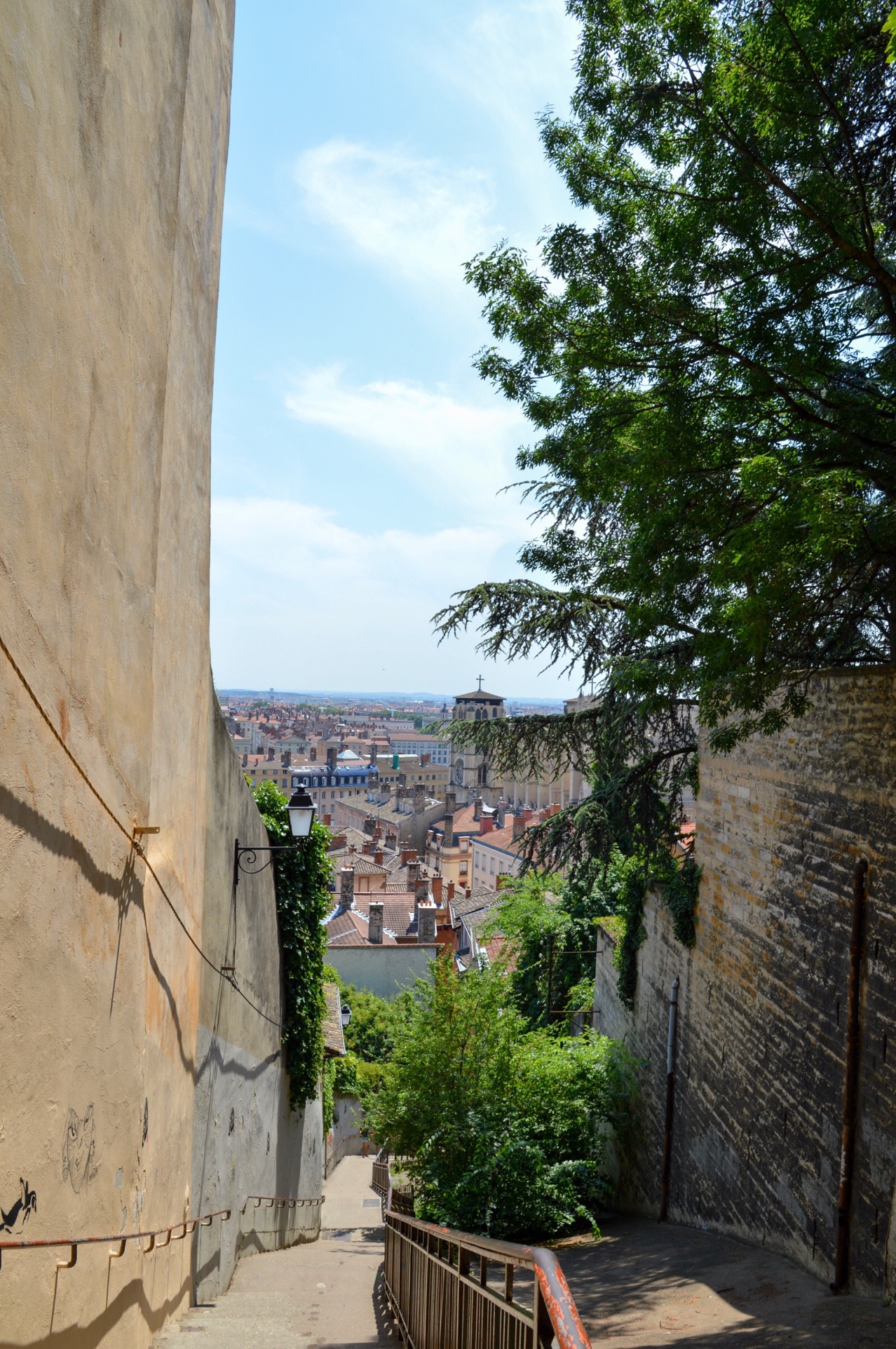 View of Lyon, Fourvière Hill, France