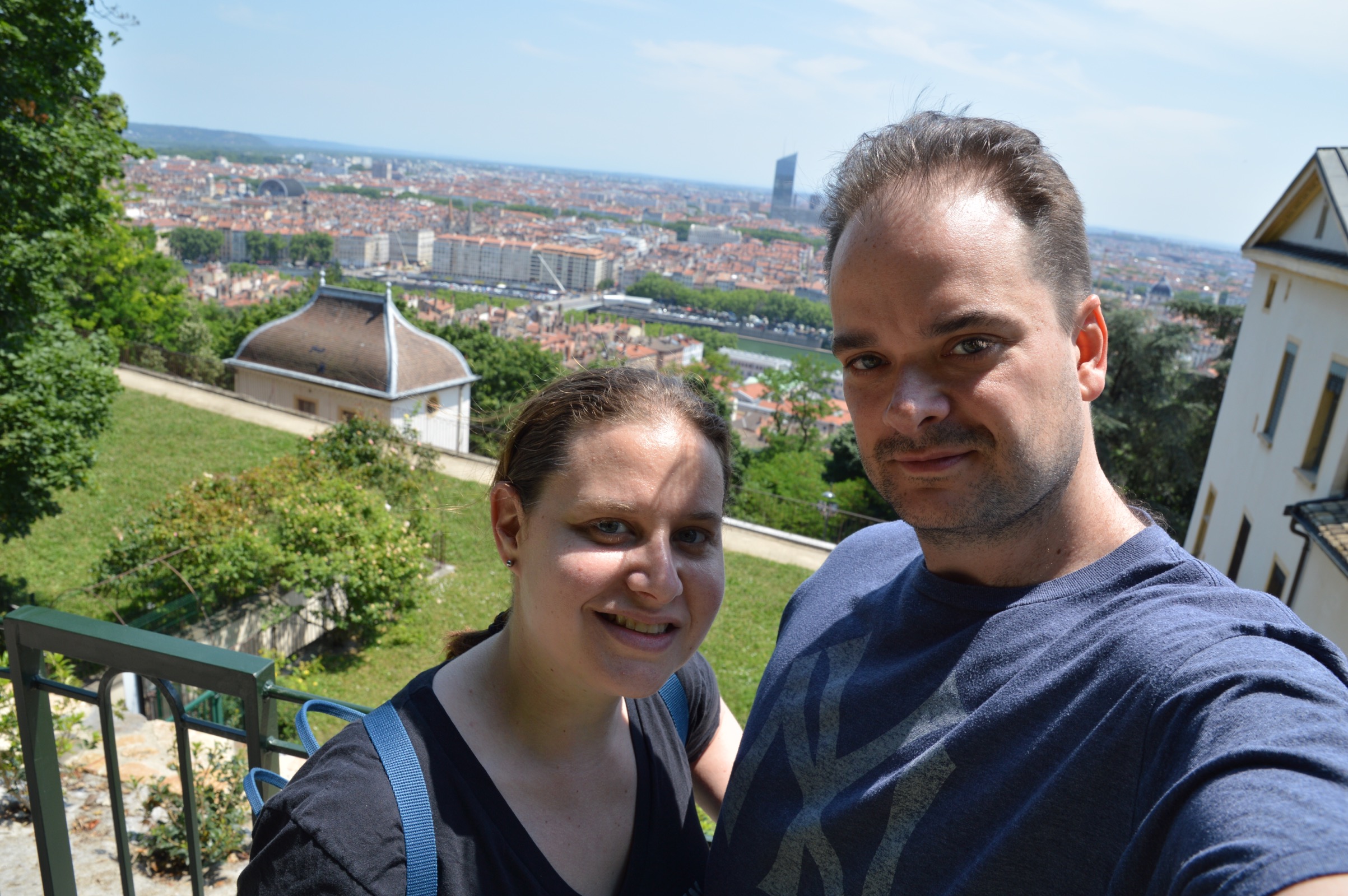 View of Lyon, Parc des Hauteurs, France