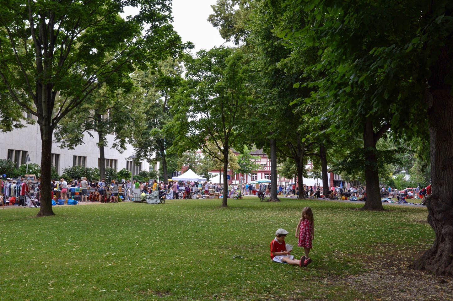 Flea market at Petersplatz, Basel, Switzerland