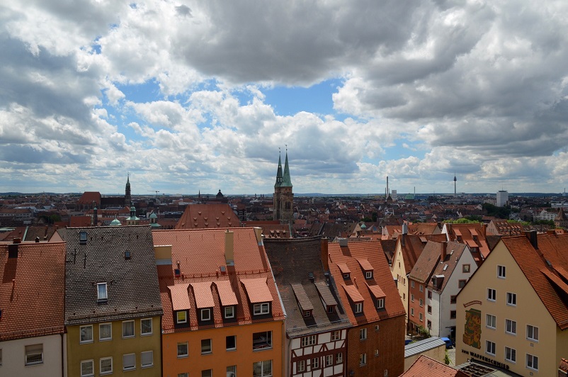 View of the city from the Castle, one of the best things to do in Nuremberg, Germany