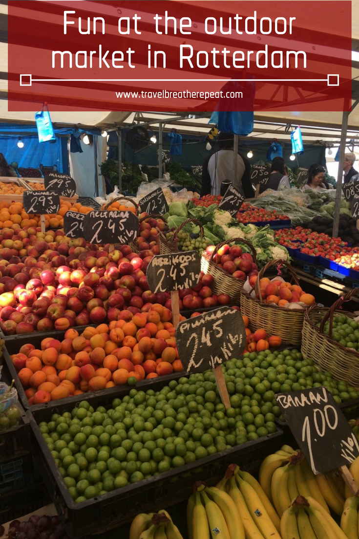 Reasons to visit the outdoor market in Rotterdam, the Netherlands - one of the largest street markets in Europe; #rotterdam #netherlands #foodmarket #travel