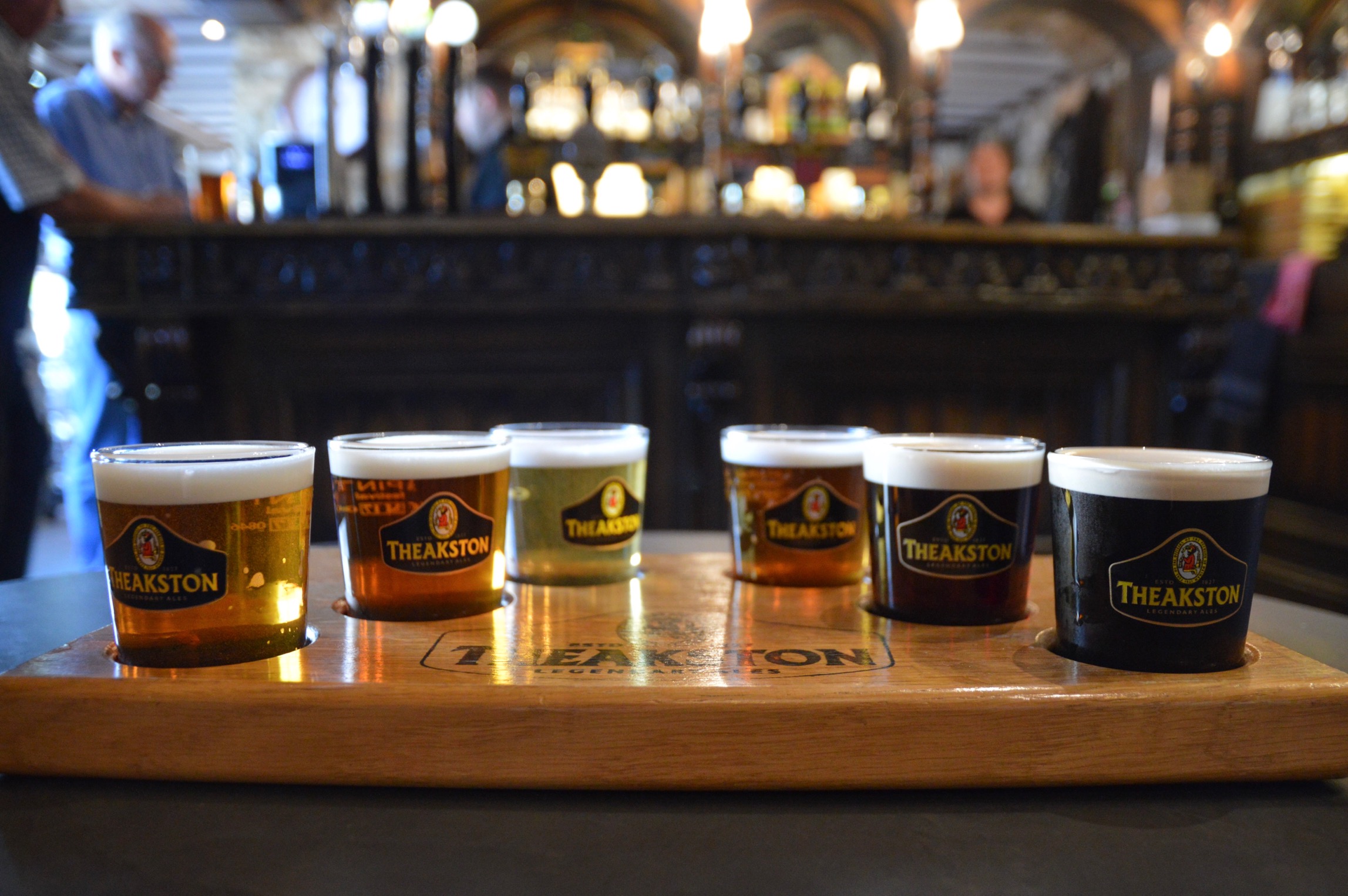 Tasting, Theakston Brewery, Masham, North Yorkshire, UK