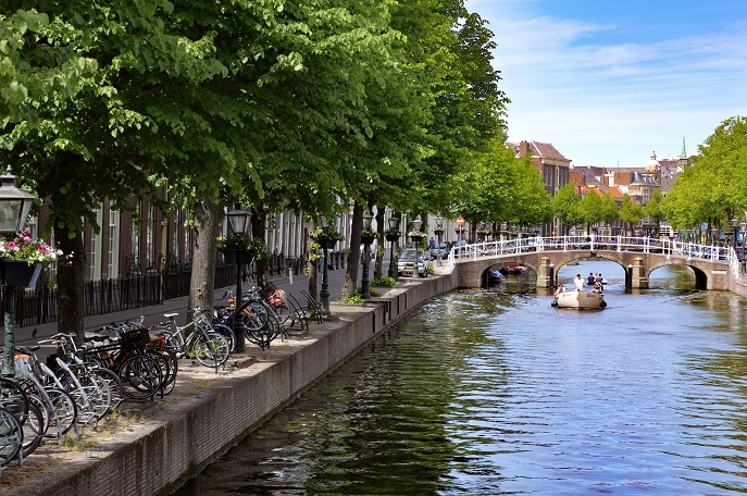 Canal, Leiden, The Netherlands