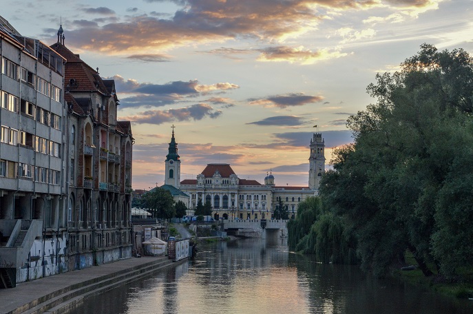 Crișul Repede river, Oradea, Romania