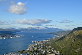 View of Tromso from above