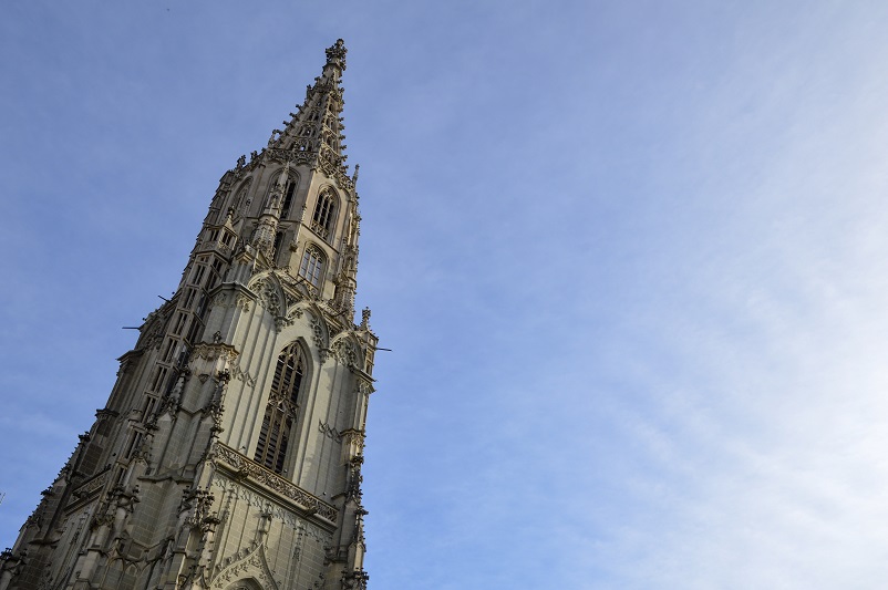 Tower of Munster church in Bern, Switzerland