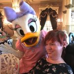 Gemma with Daisy Duck at Disneyland Paris