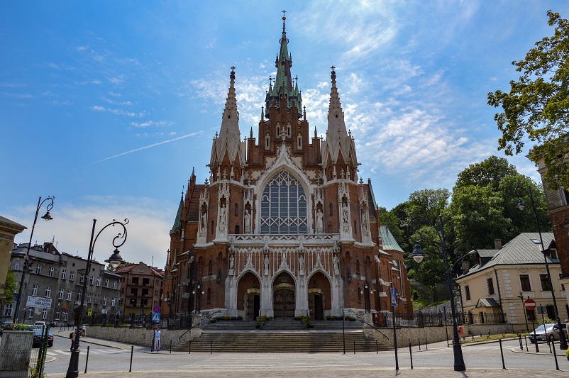 Neo-Gothic St. Joseph's Church in Krakow