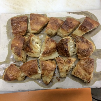 Greasy (but delicious!) burek in Sofia, Bulgaria