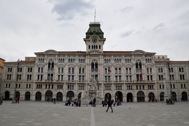 Town Hall building on Piazza Unità d'Italia, Trieste