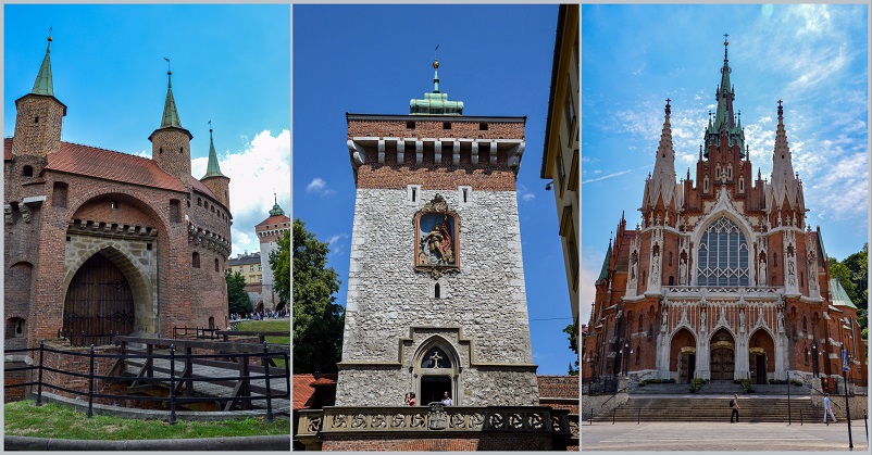Three images of things you can see in one week in Krakow, Poland