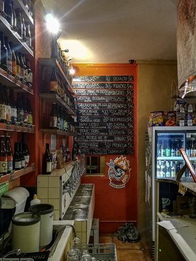 Tap list at Dom Piwa in Poznan