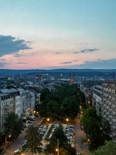 Sunset view of Wiesbaden, Germany