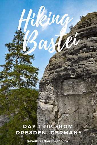 Day trip from Dresden to Bastei: hiking to Bastei Bridge. Hiking report includes level of difficulty and accessibility. #bastei #germany #basteibridge #saxonswitzerland #saxony #dresden #europe #travel #hiking #outdoors