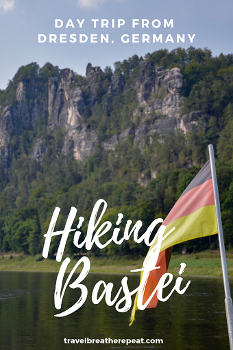Day trip from Dresden to Bastei: hiking to Bastei Bridge. Hiking report includes level of difficulty and accessibility. #bastei #germany #basteibridge #saxonswitzerland #saxony #dresden #europe #travel #hiking #outdoors