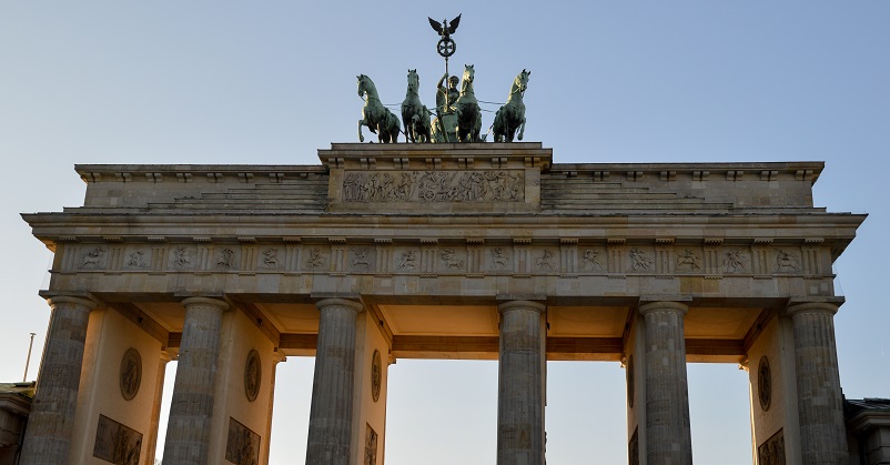 The top of Brandenburg Gate, a must-see during your first time in Berlin